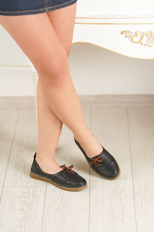 MAMMAMİA HAKİKİ DERİ KADIN AYAKKABI 66026Y