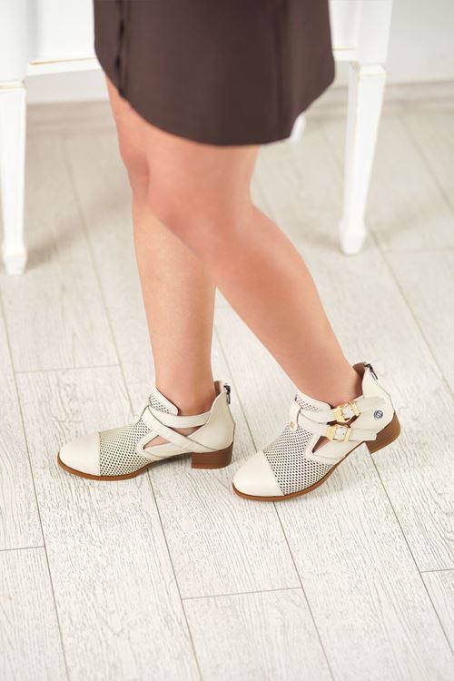 MAMMAMİA HAKİKİ DERİ KADIN AYAKKABI 742026Y