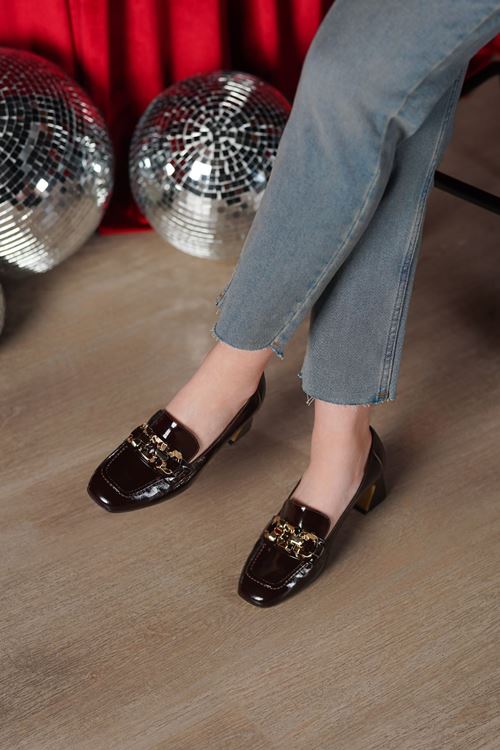 LİZSHOE HAKİKİ DERİ KADIN TOPUKLU AYAKKABI NİSH 254925K