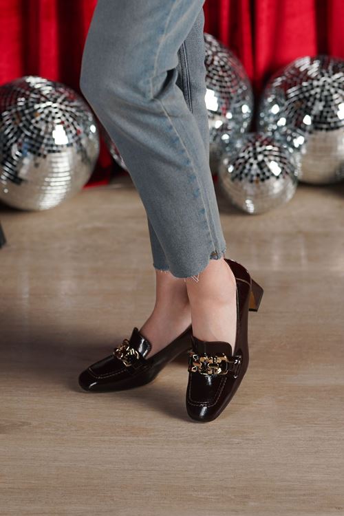 LİZSHOE HAKİKİ DERİ KADIN TOPUKLU AYAKKABI NİSH 254925K