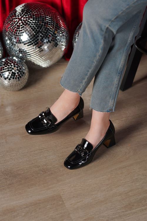 LİZSHOE HAKİKİ DERİ KADIN TOPUKLU AYAKKABI NİSH 254925K