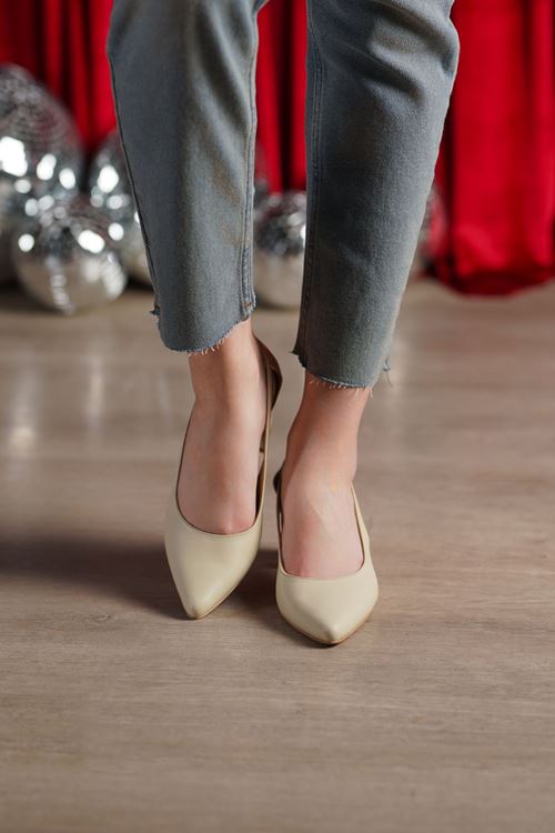 LİZSHOE HAKİKİ DERİ KADIN STİLETTO 38326Y