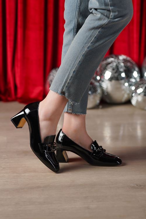 LİZSHOE HAKİKİ DERİ KADIN TOPUKLU AYAKKABI NİSH 254925K