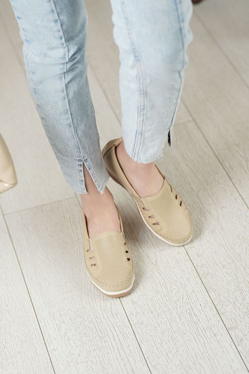 LİZSHOE HAKİKİ DERİ KADIN GÜNLÜK AYAKKABI VYGR 11026Y