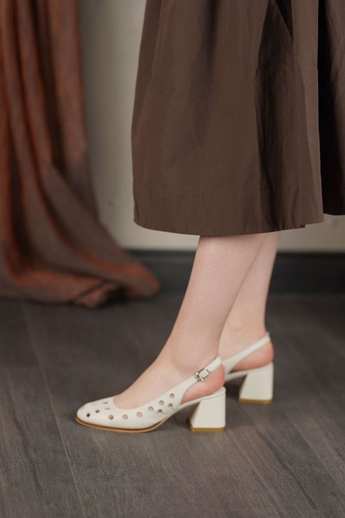 LİZSHOE HAKİKİ DERİ KADIN TOPUKLU AYAKKABI NİSH 262526Y
