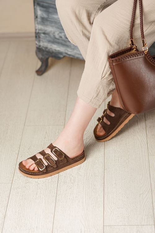 MAMMAMİA HAKİKİ DERİ KADIN TERLİK 186526Y