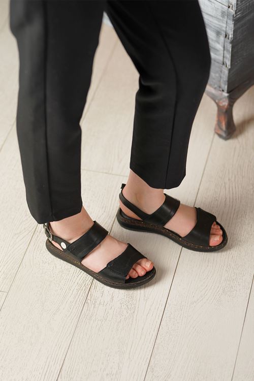 MAMMAMİA HAKİKİ DERİ KADIN SANDALET 274526Y