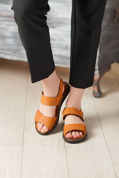 MAMMAMİA HAKİKİ DERİ KADIN SANDALET 274526Y