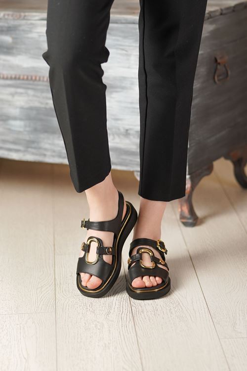 MAMMAMİA HAKİKİ DERİ KADIN SANDALET 529026Y