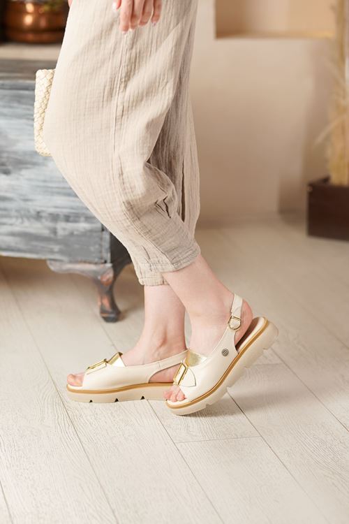 MAMMAMİA HAKİKİ DERİ KADIN SANDALET 511526Y