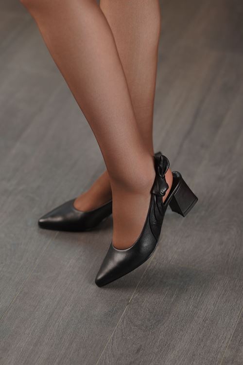 LİZSHOE HAKİKİ DERİ KADIN TOPUKLU AYAKKABI NSH 38226Y