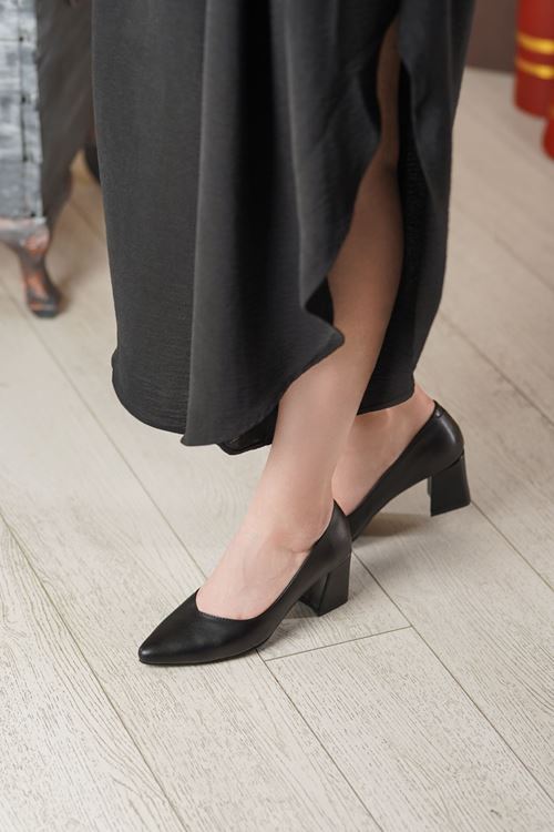 LİZSHOE HAKİKİ DERİ KADIN TOPUKLU AYAKKABI ALP 106526Y