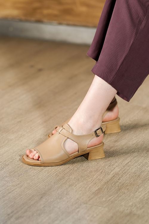 LİZSHOE HAKİKİ DERİ KADIN SANDALET ENZ 61-9026Y