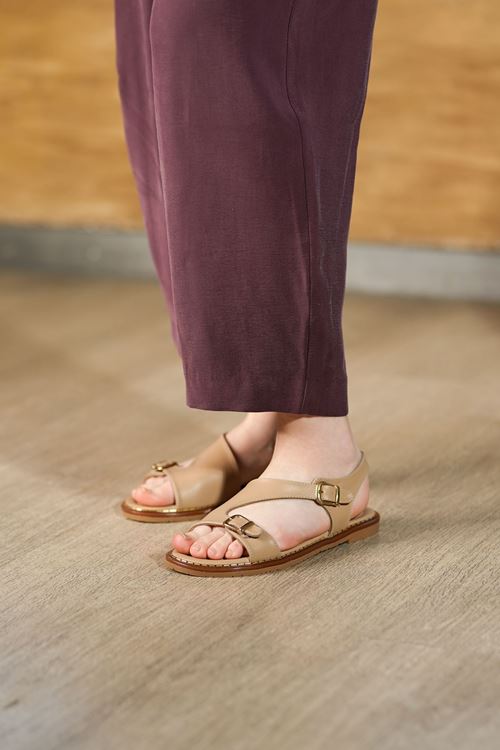 LİZSHOE HAKİKİ DERİ KADIN SANDALET ENZ 5407-26Y