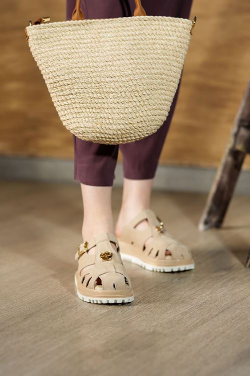 LİZSHOE HAKİKİ DERİ KADIN TERLİK SPİL 1326Y