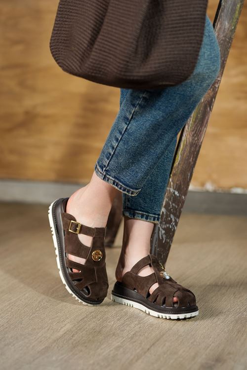 LİZSHOE HAKİKİ DERİ KADIN TERLİK SPİL 1326Y