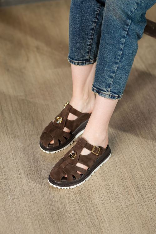 LİZSHOE HAKİKİ DERİ KADIN TERLİK SPİL 1326Y