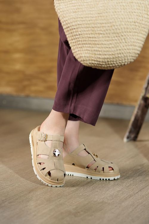 LİZSHOE HAKİKİ DERİ KADIN TERLİK SPİL 1326Y