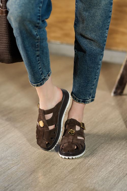 LİZSHOE HAKİKİ DERİ KADIN TERLİK SPİL 1326Y