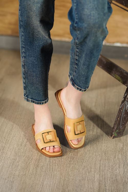 LİZSHOE HAKİKİ DERİ KADIN TERLİK ZEYN 410626Y