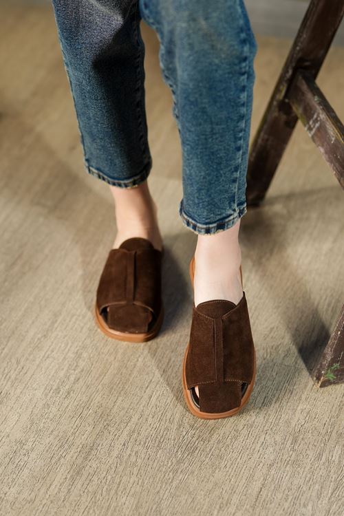 LİZSHOE HAKİKİ DERİ KADIN TERLİK ZEYN 410426Y