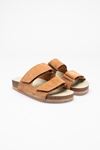 LİZSHOE HAKİKİ DERİ CIRTLI KADIN TERLİK ZYN 751122Y - TABA SÜET
