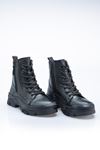 LİZSHOE HAKİKİ DERİ KADIN GÜNLÜK BOT PPT 889322K - SİYAH