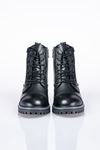 LİZSHOE HAKİKİ DERİ BAĞCIKLI KADIN GÜNLÜK BOT PPT 849322K - SİYAH