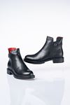 LİZSHOE HAKİKİ DERİ KADIN GÜNLÜK BOT PPT 849422K - SİYAH