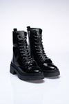LİZSHOE KADIN TAŞLI RUGAN BOT PM 901822K - SİYAH RUGAN