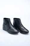 LİZSHOE HAKİKİ DERİ KADIN GÜNLÜK BOT PPT 769024K - SİYAH