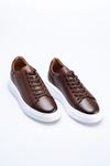 FOOTCAP HAKİKİ DERİ ERKEK GÜNLÜK AYAKKABI 250125Y - TABA