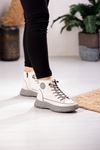 GUJA HAKİKİ DERİ KADIN SPOR BOT 310-1323K - GRİ
