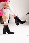 LİZSHOE HAKİKİ DERİ KADIN GÜNLÜK BOT KRL 35124K - SİYAH