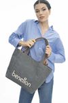 BENETTON KADIN ÇANTA 116325Y - GRİ