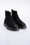 LİZSHOE HAKİKİ NUBUK DERİ ERKEK GÜNLÜK BOT PİK 05524K - SİYAH NUBUK