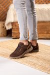 FREEFOOT HAKİKİ DERİ ERKEK GÜNLÜK AYAKKABI 24126123K - KAHVE NUBUK