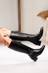 LİZSHOE HAKİKİ DERİ KADIN ÇİZME KRL 28824K - SİYAH