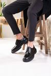 LİZSHOE HAKİKİ DERİ ERKEK GÜNLÜK AYAKKABI PİK 450-124Y - SİYAH AÇMA