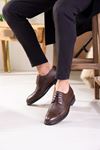 LİZSHOE HAKİKİ DERİ ERKEK KLASİK AYAKKABI PPT 632623Y - KAHVE