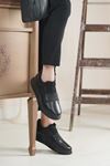 LİZSHOE HAKİKİ DERİ ERKEK GÜNLÜK AYAKKABI VYGR 696124K - SİYAH