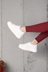 LİZSHOE HAKİKİ DERİ SPOR AYAKKABI ELNR 11024K - BEYAZ