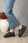 LİZSHOE HAKİKİ DERİ SPOR AYAKKABI ELNR 11024K - SİYAH