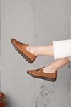 LİZSHOE HAKİKİ DERİ KADIN GÜNLÜK AYAKKABI 08325Y - TABA