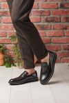 LİZSHOE HAKİKİ DERİ ERKEK GÜNLÜK AYAKKABI MDGN 1325Y - SİYAH