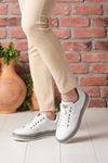 LİZSHOE HAKİKİ DERİ ERKEK SPOR AYAKKABI VYGR 03025Y - BEYAZ