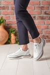 LİZSHOE HAKİKİ DERİ ERKEK SPOR AYAKKABI VYGR 694225Y - BEYAZ