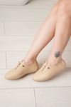 LİZSHOE HAKİKİ DERİ KADIN GÜNLÜK AYAKKABI 097-125Y - BEJ