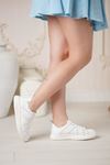 MAMMAMİA HAKİKİ DERİ KADIN GÜNLÜK AYAKKABI 86525Y - BEYAZ