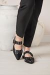 LİZSHOE HAKİKİ DERİ KADIN BABET MNZ 2461025Y - SİYAH